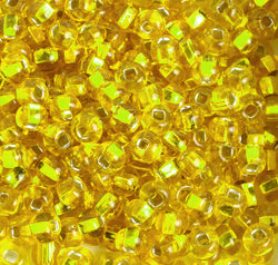 Czech Seed Beads 2/0 Color Lined Yellow/Orange Shades