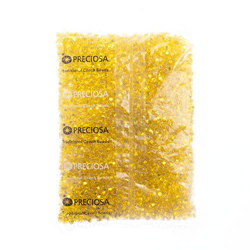 Czech Seed Beads 2/0 Color Lined Yellow/Orange Shades