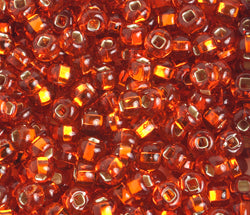 Czech Seed Beads 2/0 Color Lined Yellow/Orange Shades
