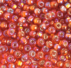 Czech Seed Beads 2/0 Color Lined Yellow/Orange Shades