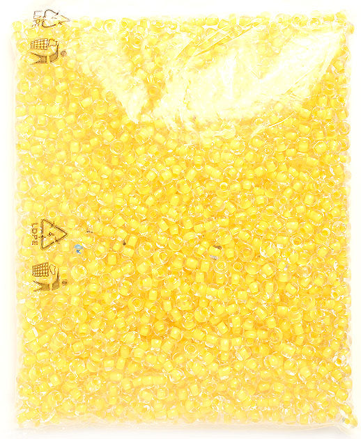 Czech Seed Beads 2/0 Color Lined Yellow/Orange Shades