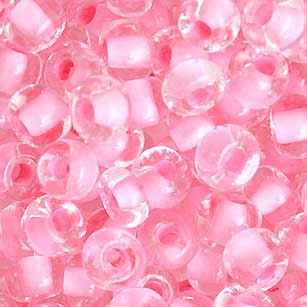 Czech Seed Beads 2/0 Color Lined Red/Pink Shades