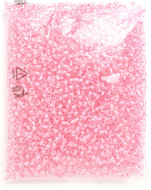 Czech Seed Beads 2/0 Color Lined Red/Pink Shades