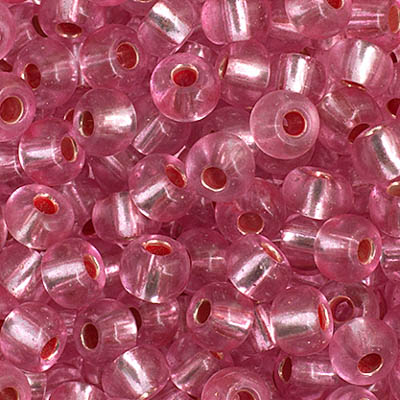 Czech Seed Beads 2/0 Color Lined Red/Pink Shades