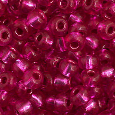 Czech Seed Beads 2/0 Color Lined Red/Pink Shades