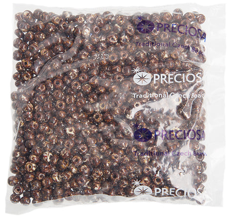 Czech Seed Beads 2/0 Opaque Brown Shades