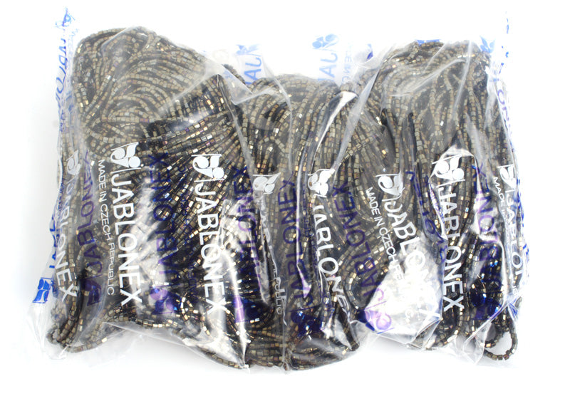 Czech Seed Beads 10/0 2-cut Opaque Strung