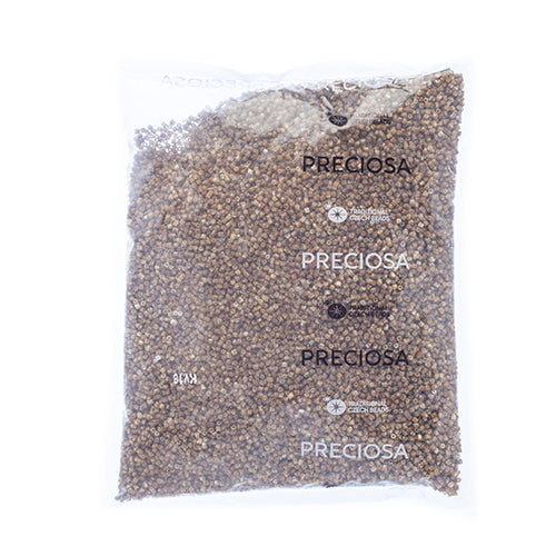 Czech Seed Beads 10/0 2-cut Travertine 