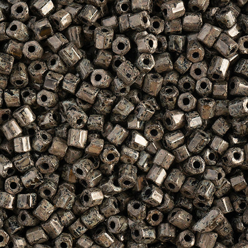 Czech Seed Beads 10/0 2-cut Travertine