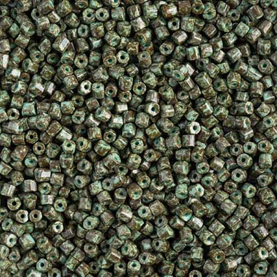 Czech Seed Beads 10/0 2-cut Travertine