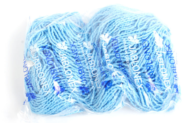 Czech Seed Beads 10/0 2-cut Opaque Strung