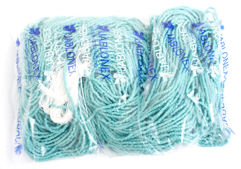 Czech Seed Beads 10/0 2-cut Opaque Strung