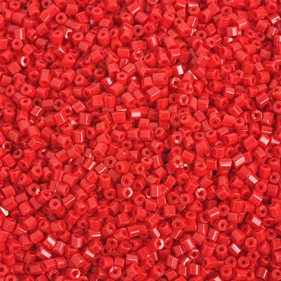 Czech Seed Beads 10/0 2-cut Opaque Strung