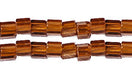 Czech Seed Beads 10/0 2-cut Metallic Strung