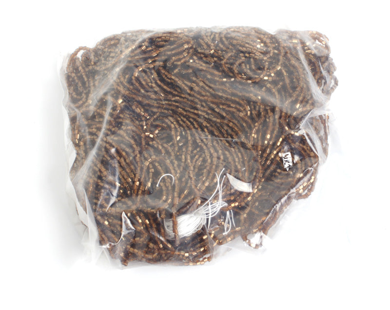 Czech Seed Beads 10/0 2-cut Metallic Strung