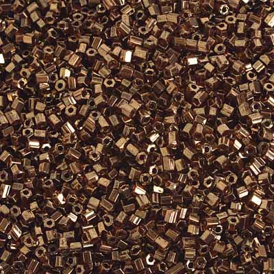 Czech Seed Beads 10/0 2-cut Metallic