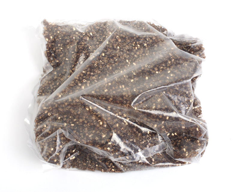 Czech Seed Beads 10/0 2-cut Metallic