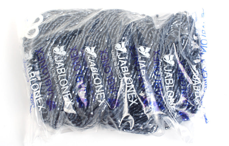 Czech Seed Beads 10/0 2-cut Metallic Strung