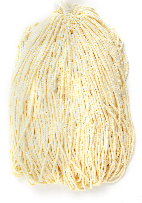 Czech Seed Beads 10/0 2-cut Opaque Strung