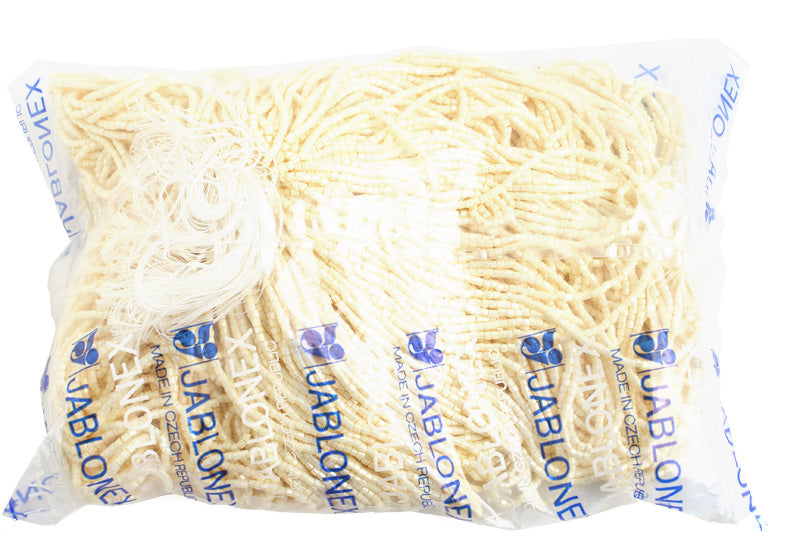 Czech Seed Beads 10/0 2-cut Opaque Strung