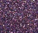 Czech Seed Beads 10/0 2-cut Transparent Aurora Borealis Strung