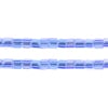 Czech Seed Beads 10/0 2-cut Transparent Aurora Borealis Strung