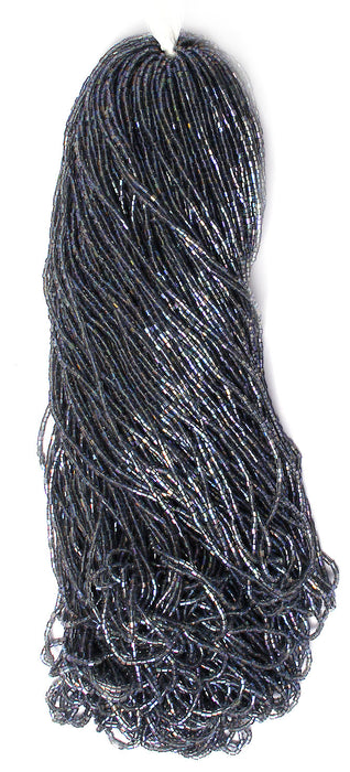 Czech Seed Beads 10/0 2-cut Transparent Aurora Borealis Strung