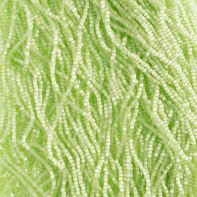 Czech Seed Beads 10/0 2-cut Satin Solgel Strung