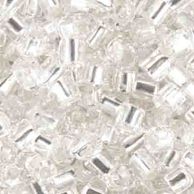Czech Seed Beads 2-cut Extra Size 9 Silver Lined Crystal