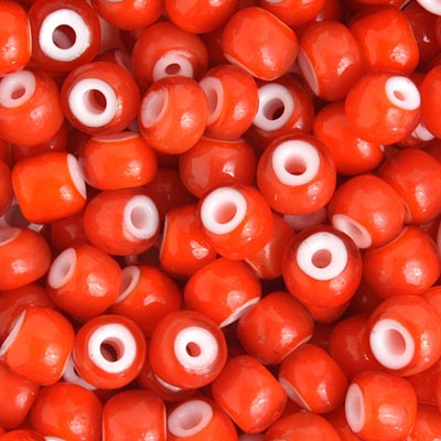 Czech Glass Beads 33/0 White Heart