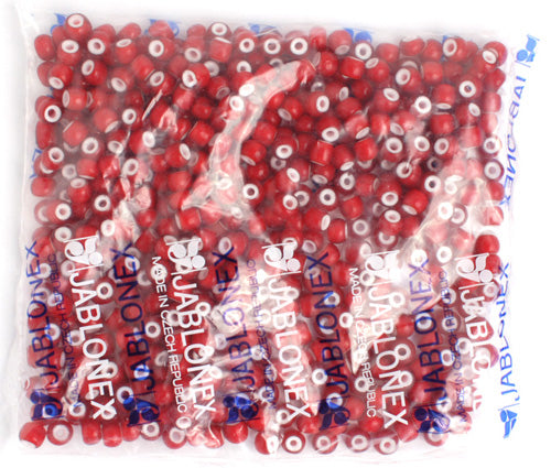 Czech Glass Beads 33/0 White Heart