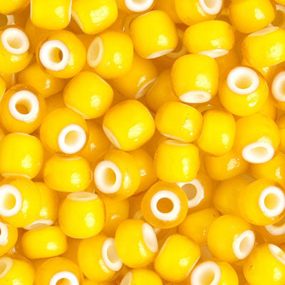 Czech Glass Beads 33/0 White Heart