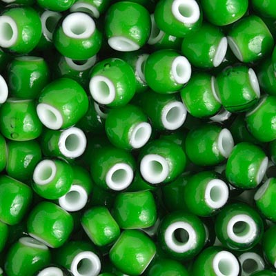 Czech Glass Beads 33/0 White Heart