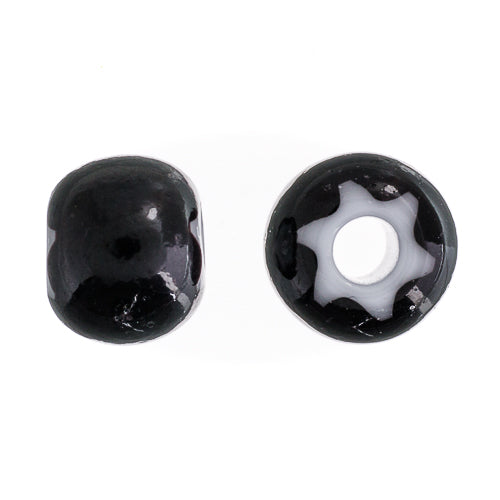 Czech Seed Beads 32/0 Cornelian White Star