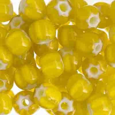 Czech Seed Beads 32/0 Cornelian White Star