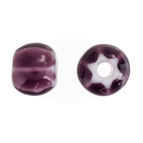 Czech Seed Beads 32/0 Cornelian White Star