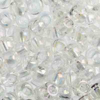 Czech Seed Beads 32/0 Transparent Rainbow