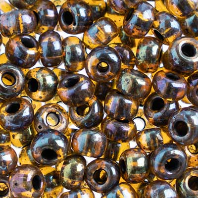 Czech Seed Beads 32/0 Transparent Rainbow