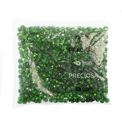 Czech Seed Beads 32/0 Silver Lined Transparent 