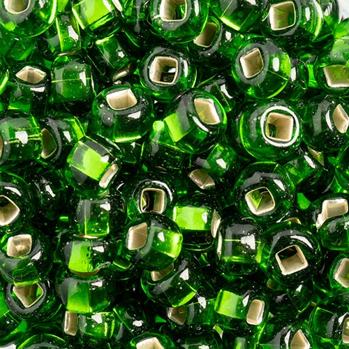 Czech Seed Beads 32/0 Silver Lined Transparent