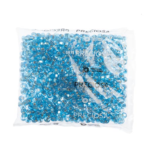 Czech Seed Beads 32/0 Silver Lined Transparent 