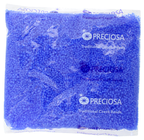 Czech Seed Beads 11/0 Opaque Oily Blue