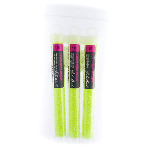 Czech Seed Beads 11/0 Color Lined - 23g vials
