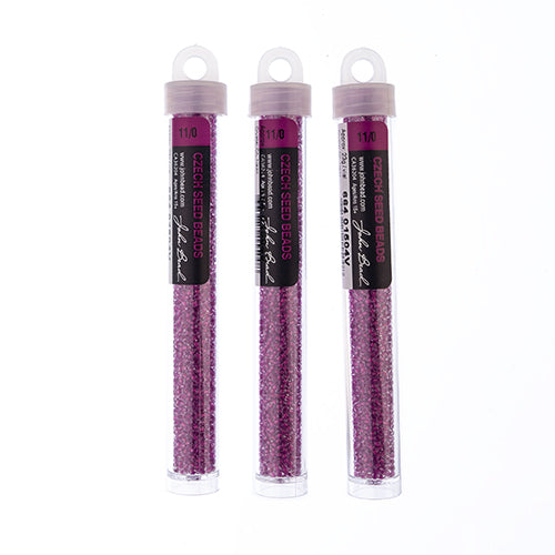 Czech Seed Beads 11/0 Color Lined - 23g vials