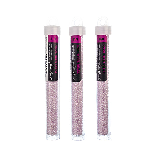 Czech Seed Beads 11/0 Opaque Luster - Approx 23g Vials