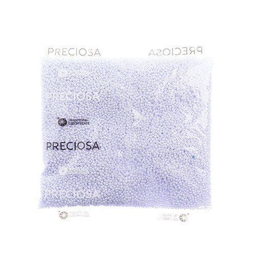 Czech Seed Beads 11/0 Opaque Natural Lilac Luster