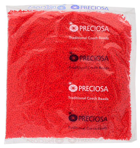 Czech Seed Beads 11/0 Opaque - Red/Orange Shades