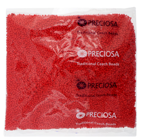 Czech Seed Beads 11/0 Opaque - Red/Orange Shades