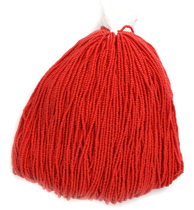 Czech Seed Beads 11/0 Opaque - Red/Orange Shades