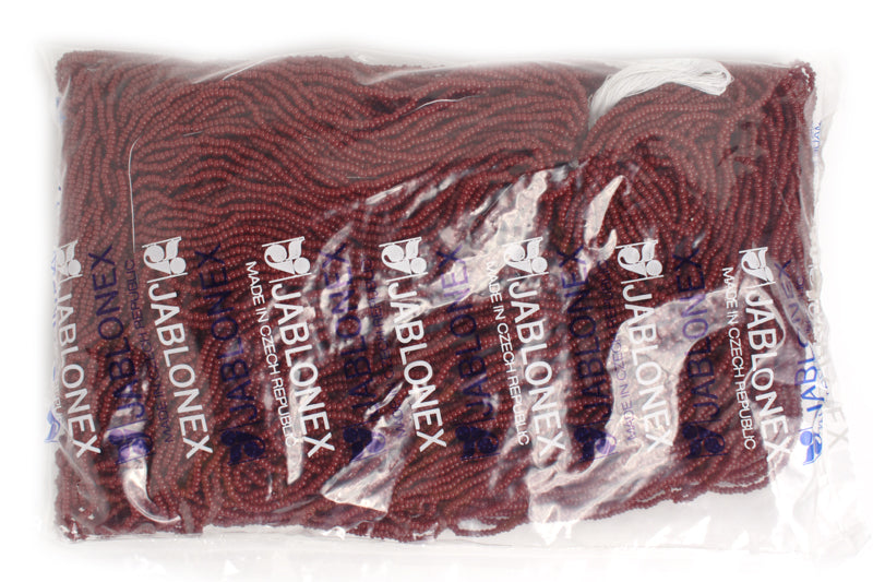 Czech Seed Beads 11/0 Opaque - Red/Orange Shades